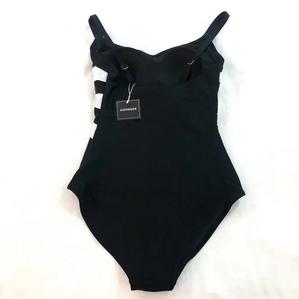 Aidonger One Piece Slimming One Piece Swimsuit - Picture 3 of 5